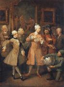 William Hogarth The morning reception Sweden oil painting artist